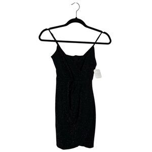 Altar’d State Black Metallic Sleeveless Mini Dress Size XXS Glam Sexy Holiday